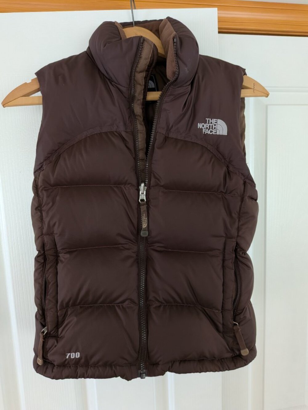 The North Face Retro 700 Brown Puffer Vest - Size XS